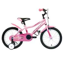 Hauser Puma 16"-os gyerekkerékpár, kontrás, babarózsaszín