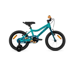 Kellys Wasper Neo Teal szuperkönnyű 16-os gyerekkerékpár aluvázzal és V-fékekkel