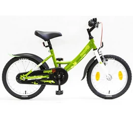 Csepel Drift 16"-os fiú gyerek kerékpár kontrafékes gyíkos zöld/fehér