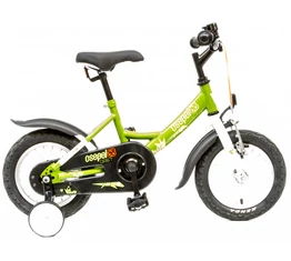 Csepel Drift 12"-os fiú gyerek kerékpár kontrafékes gyíkos, zöld/fehér