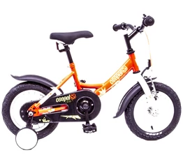 Csepel Drift 12"-os fiú gyerek kerékpár kontrafékes gyíkos, piros/fehér