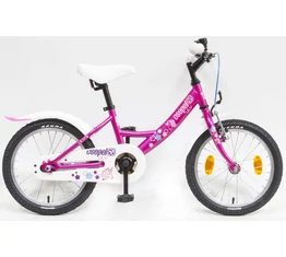 Csepel Lily 16"-os lányka gyerek kerékpár ciklámen, unikornis, kontrafékes