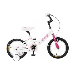 Neuzer 16"-os kontrafékes gyerek kerékpár lányka fehér/pink