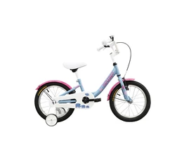 Neuzer 16"-os kontrafékes gyerek kerékpár lányka világoskék/fehér-pink