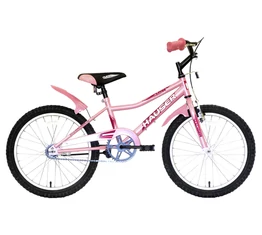 Hauser Puma 20&quot;-os gyerekkerékpár, kontrás, világos pink