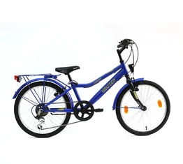 Neuzer Bobby City 20"-os gyerek kerékpár, fiú, 6 sebességes Shimano váltó, sárvédő, éjkék-sárga