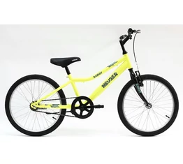 Neuzer Bobby 20&quot;-os gyerekkerékpár kontrás neonsárga/fekete-kék