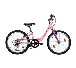Neuzer Cindy 20" lányka gyermek kerékpár extra alacsony vázzal 6 fokozatú Shimano váltórendszerrel rózsaszín