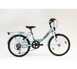 Neuzer Cindy 20"-os gyerek kerékpár 6 fokozatú váltó, celeste/fehér-türkiz