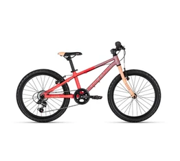 Kellys Kiter 30 Coral Dream 20"-os gyerekkerékpár aluminium váz, 6 fokozatú Shimano TY21 váltó, V-fék