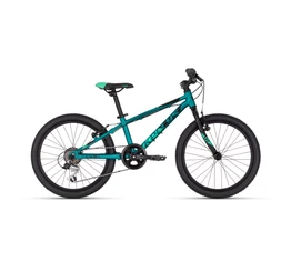 Kellys Lumi 30 teal 20"-os gyerekkerékpár aluminium váz, 6 fokozatú Shimano TY21 váltó, V-fék,