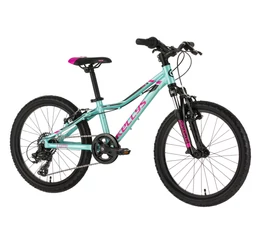 Kellys Lumi 50 Turquise 20"-os gyerekkerékpár alumínium vázzal teleszkóppal 7 fokozatú Shimano váltóval