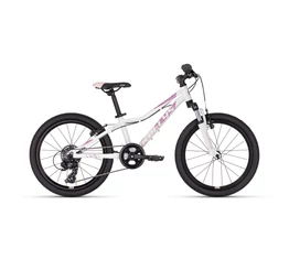 Kellys Lumi 50 White 20&quot;-os gyerekkerékpár alumínium váz, teleszkóp, 7fok Shimano TY300 váltó
