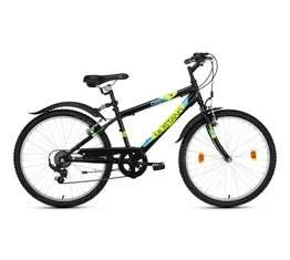 Csepel Mustang 24"-os gyerek kerékpár, fiú, 6 seb. Shimano váltó, fekete