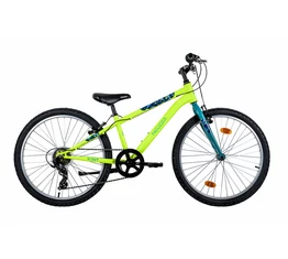 Neuzer Bobby 24&quot;-os fiú gyerek kerékpár extra alacsony vázzal 6 sebességes Shimano váltóval sárga