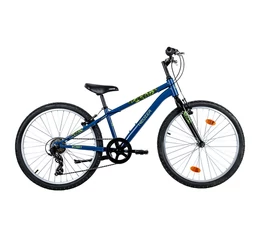 Neuzer Bobby 24&quot;-os fiú gyerek kerékpár extra alacsony vázzal 6 sebességes Shimano váltóval kék