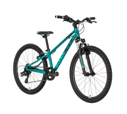 Kellys Kiter 50 Teal 24&quot;-os gyerekkerékpár 8 fokozatú Shimano TX800 váltóval alumínium vázzal és teleszkóppal