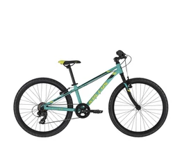 Kellys Kiter 30 Turquoise 24"-os gyerekkerékpár 7 fok. Shimano TY300 váltó, aluminium váz, V-fék,
