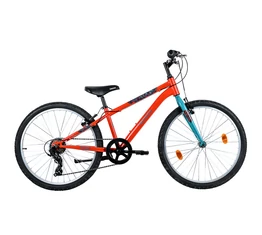Neuzer Bobby 24&quot;-os fiú gyerek kerékpár extra alacsony vázzal 6 sebességes Shimano váltóval piros