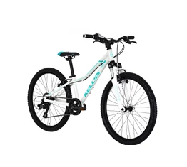 Kellys Kiter 50 white 24&quot;-os gyerekkerékpár 8 fokozatú Shimano TX800 váltóval alumínium vázzal és teleszkóppal