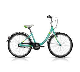 Kellys Maggie 24&quot;-os gyerekkerékpár alu. monováz, City felsz., Shim. Nex. 3 fok. agyváltó