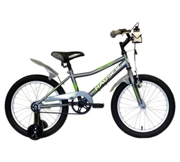 Hauser Puma 18"-os gyerekkerékpár, kontrás, matt szürke