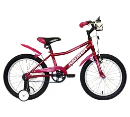 Hauser Puma 18&quot;-os gyerekkerékpár, kontrás, sötétrózsaszín