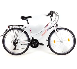 Csepel Ranger női MTB kerékpár city felszereltség, 21sebességes váltó, piros, 17&quot;