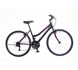 Neuzer Nelson női MTB kerékpár 18sebességes, fekete/szürke-pink 17"