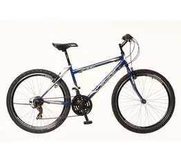 Neuzer Nelson 30 férfi MTB kerékpár 18sebességes, duplafalú kerekek, sötétkék/fehér-zöld 15"