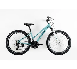 Neuzer Nelson 30 női MTB kerékpár 21 sebességes, teleszkóp, türkiz/zöld 17"