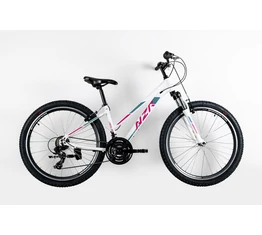 Neuzer Nelson 30 női MTB kerékpár 21 sebességes, teleszkóp, fehér/pink 17"
