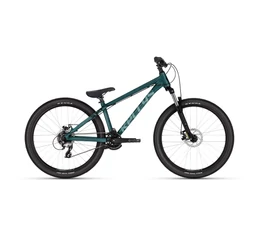 Kellys Whip 10 Mineral Green extrém 26&quot; dirt kerékpár 7 fokozatú Acera váltóval mechanikus tárcsafékkel L-es