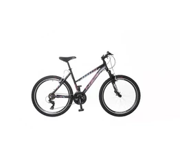Neuzer Mistral 30 női aluvázas 26-os MTB kerékpár, teleszkóp, 21 sebességes fekete/pink/szürke 18"