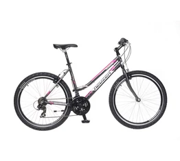 Neuzer Mistral 30 női aluvázas 26-os MTB kerékpár, teleszkóp, 21 sebességes matt antracit/fehér-mályva 15&quot;