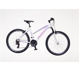 Neuzer Mistral 50 női aluvázas 26-os MTB kerékpár, 21 sebességes, teleszkópos, fehér/pink-lila 15"