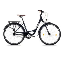 Csepel Signo 28"-os városi kerékpár Shimano Nexus 7 fokozatú agyváltó, női, fekete 19"