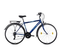 Csepel Landrider férfi trekking kerékpár Shimano RS/TX váltó, duplafalú abroncs, sötétkék 19"