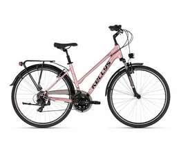 Kellys Cristy 10 Rose Gold női trekking kerékpár 21 fokozatú Tourney Shimano TY300 váltó, V-fék S/17"