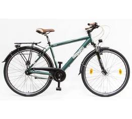 Csepel Signo 28"-os városi kerékpár Shimano Nexus 7 fokozatú agyváltó, férfi, mattzöld 19"
