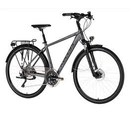 Kellys Carson 90 Grey férfi trekking kerékpár 30 fokozatú Deore XT váltó, tárcsafék, agydinamó M/19"