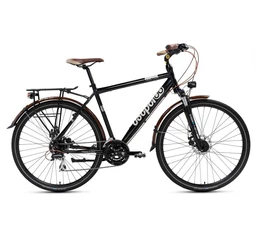 Csepel Traction 300 Acera tárcsafékes trekking kerékpár 21 fokozatú fekete 19"