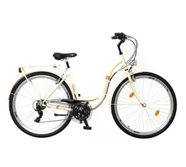 Neuzer Ravenna 30 női trekking kerékpár krém/narancs 19"