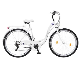 Neuzer Ravenna 30 női trekking kerékpár fehér/lila 19&quot;