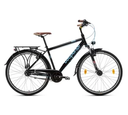 Csepel Spring 200 férfi trekking kerékpár, alumínium váz, 7 fokozatú Nexus agyváltó, fekete, 21"