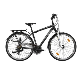 Neuzer Firenze 100 férfi alu vázas trekking kerékpár, agydinamós, teleszkópos fekete/fehér-szürke matt 23"