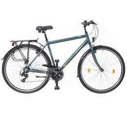Neuzer Ravenna 50 férfi alumínium vázas trekking kerékpár merevvillás mattzöld 22&quot;