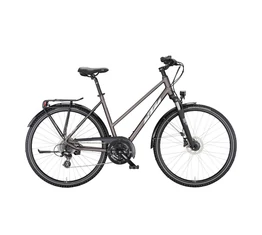 KTM Life Ride női trekking kerékpár 24 fokozatú ALTUS váltó, tárcsafék, matt elderberry 46cm