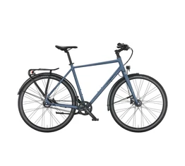 KTM Kent 11 Belt férfi trekking kerékpár, 11 fokozatú ALFINE agyváltó, szíjhajtás, tárcsafék, matt szürke 51cm
