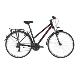 Alpina ECO LT10 Black női trekking kerékpár 21fok. TY300 váltó, alumínium váz, teleszkóp, 16"